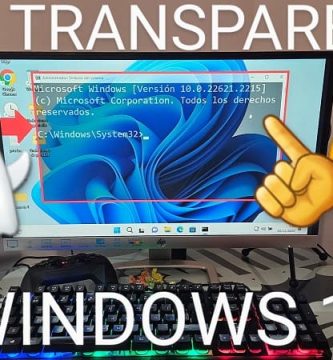 Poner CMD transparente en Windows 11.