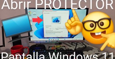 Abrir protector de pantalla Windows 11.