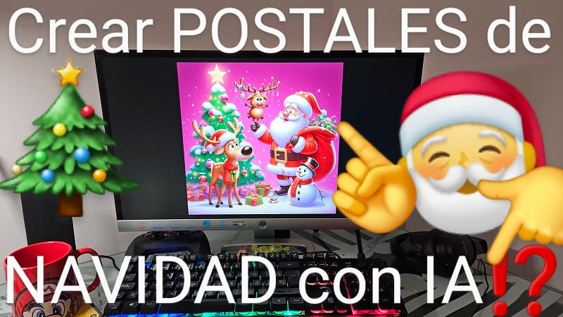 Crear tarjetas Navideñas con IA.