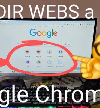 Añadir webs a pantalla de inicio Google Chrome.
