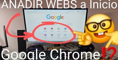 Añadir webs a pantalla de inicio Google Chrome.