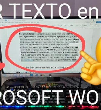 Escuchar texto en voz alta en Word.