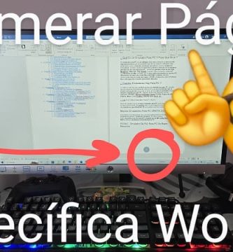 Enumerar páginas Word.
