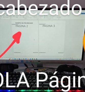 Encabezado a una sola página Word.