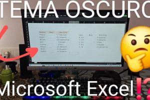 activar modo oscuro Excel.