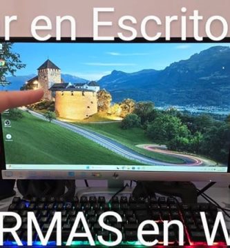 Como acceder rápidamente al escritorio de Windows 11.