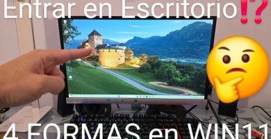 Como acceder rápidamente al escritorio de Windows 11.