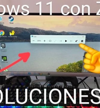 Mi escritorio con Windows 11 tiene zoom solución.