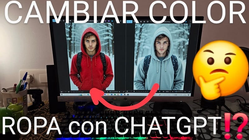 Cambia color ropa con ChatGPT