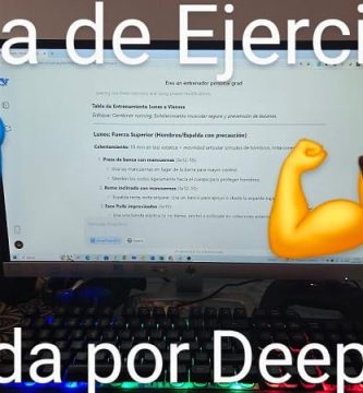 Rutina personalizada con DeepSeek