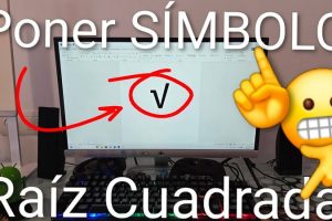 Hacer el símbolo de raíz cuadrada en Windows