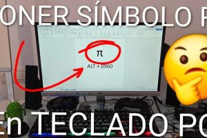 Insertar número pi, teclado ordenador