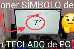como poner el símbolo de ° en Windows