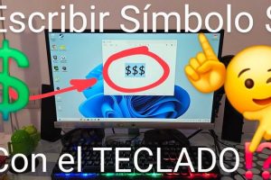 escribir símbolo del dólar en Windows