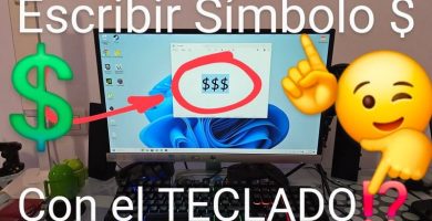 escribir símbolo del dólar en Windows
