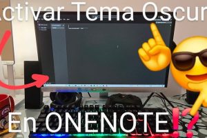 activar el modo oscuro en OneNote