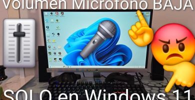 el micrófono se baja solo en Windows 11