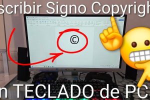 escribir símbolo de copyright en teclado