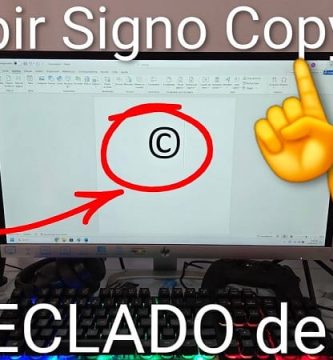 escribir símbolo de copyright en teclado