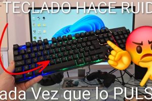 teclado hace ruido al escribir Windows 11