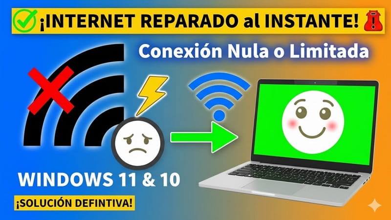Conectado pero sin internet en Windows 11