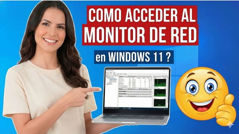 monitor de red Windows 11