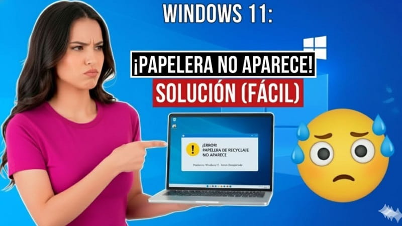 papelera de reciclaje ha desaparecido