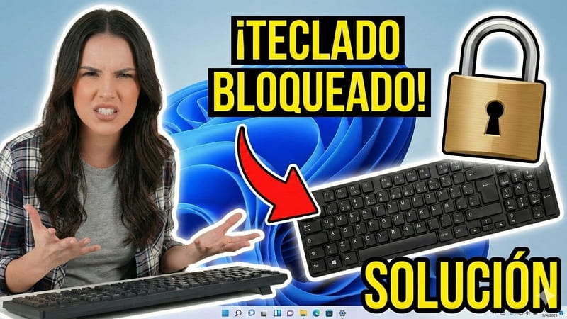 teclado no escribe y suena Windows 11