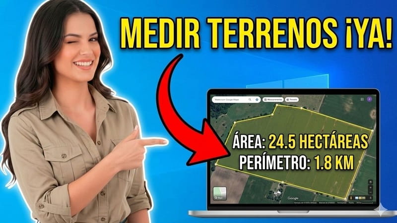 medir terreno en Google Maps