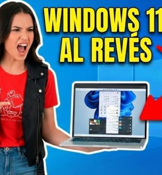 pantalla Windows 11 al revés
