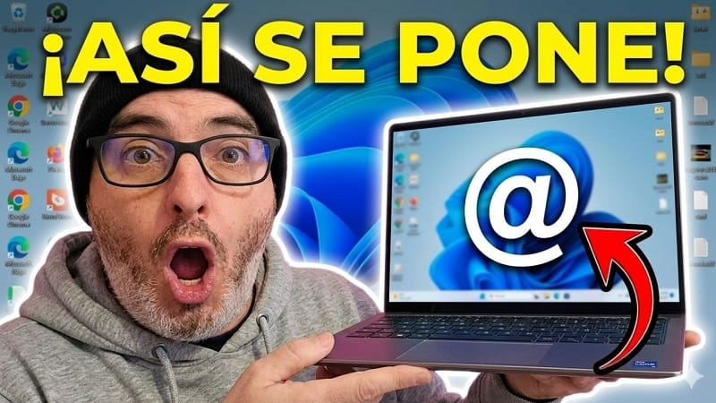 poner arroba (@) teclado