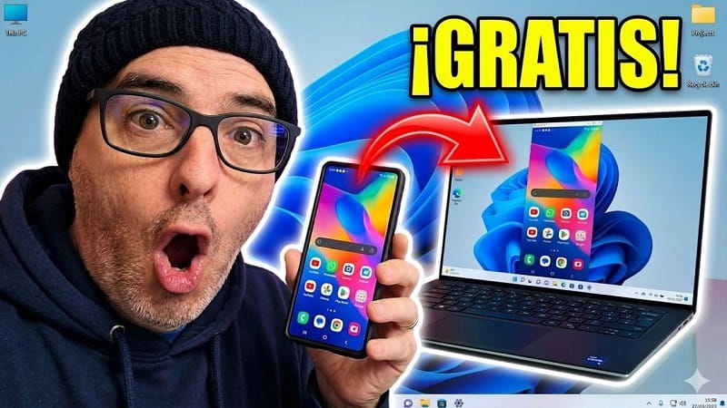 ver pantalla m贸vil en el PC sin cables