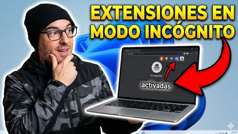 Activar extensiones en modo incógnito