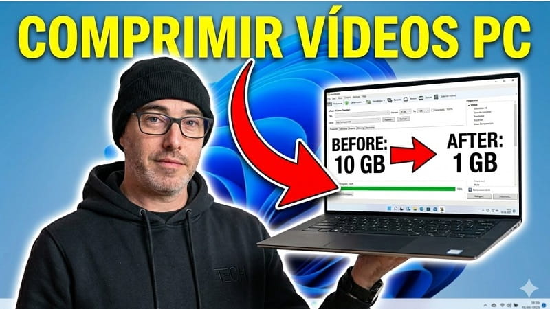 Comprimir un vídeo con Clipchamp