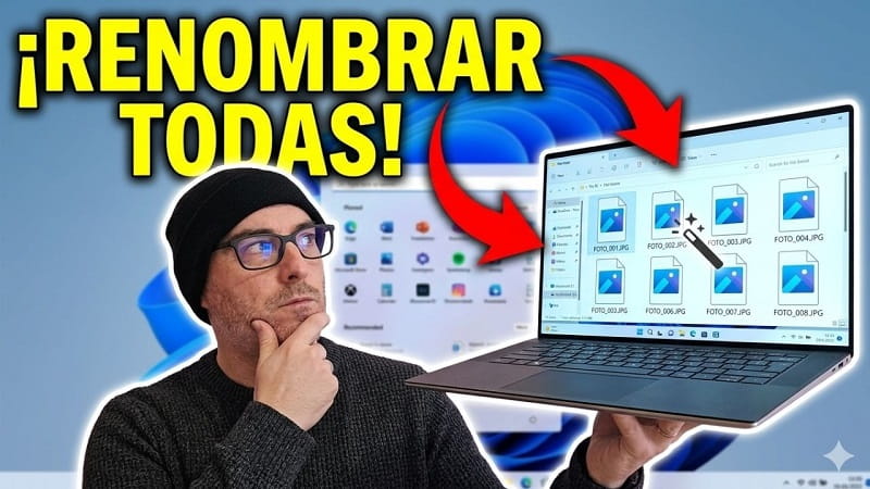 Renombrar fotos a la vez Windows