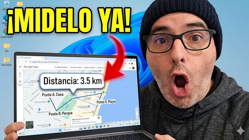 medir distancias en Google Maps