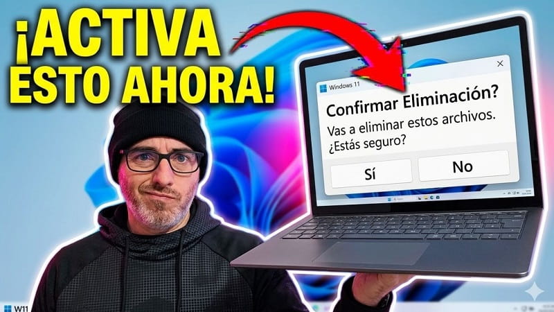 confirmación al eliminar archivos Windows 11