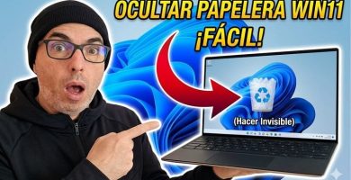 ocultar papelera de reciclaje Windows 11