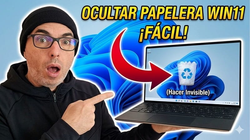 ocultar papelera de reciclaje Windows 11