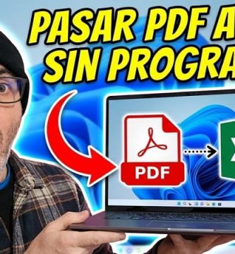 convertir un PDF a Excel
