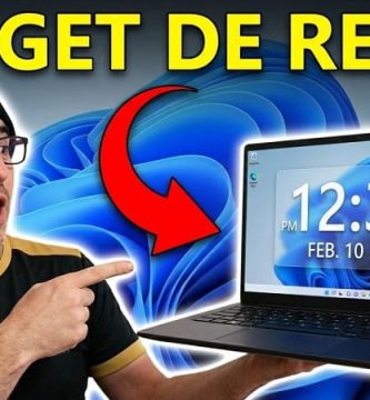 reloj flotante Windows 11