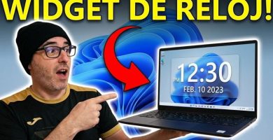 reloj flotante Windows 11