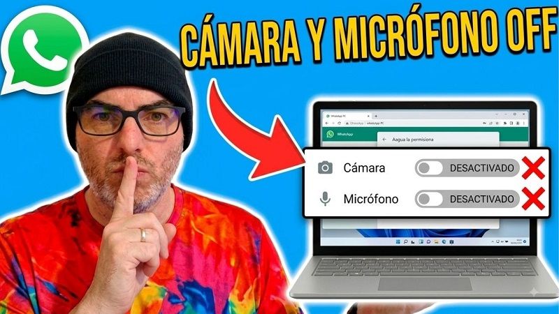desactivar camara micrófono WhatsApp Windows 11