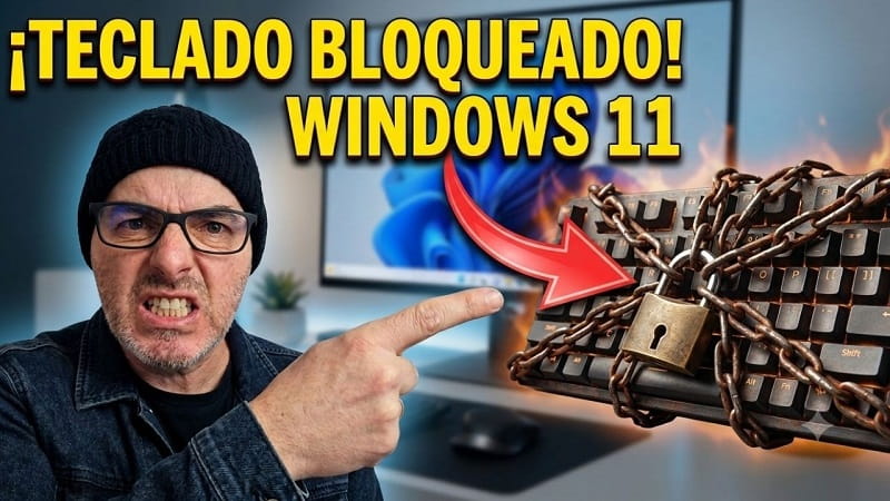 desbloquear el teclado en Windows 11