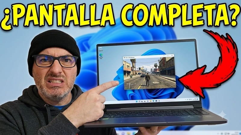 poner juego pantalla completa Windows
