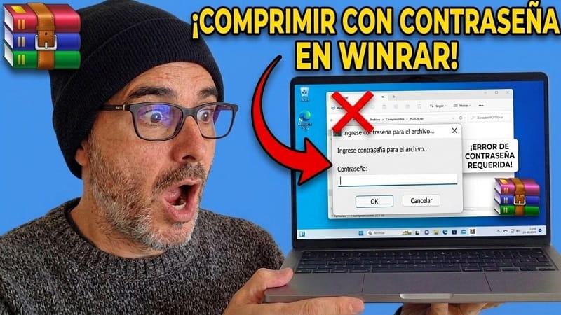 contraseña archivo RAR o ZIP con WinRAR