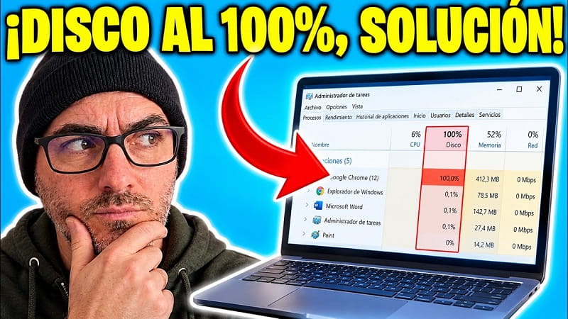 disco al 100 % en Windows 11
